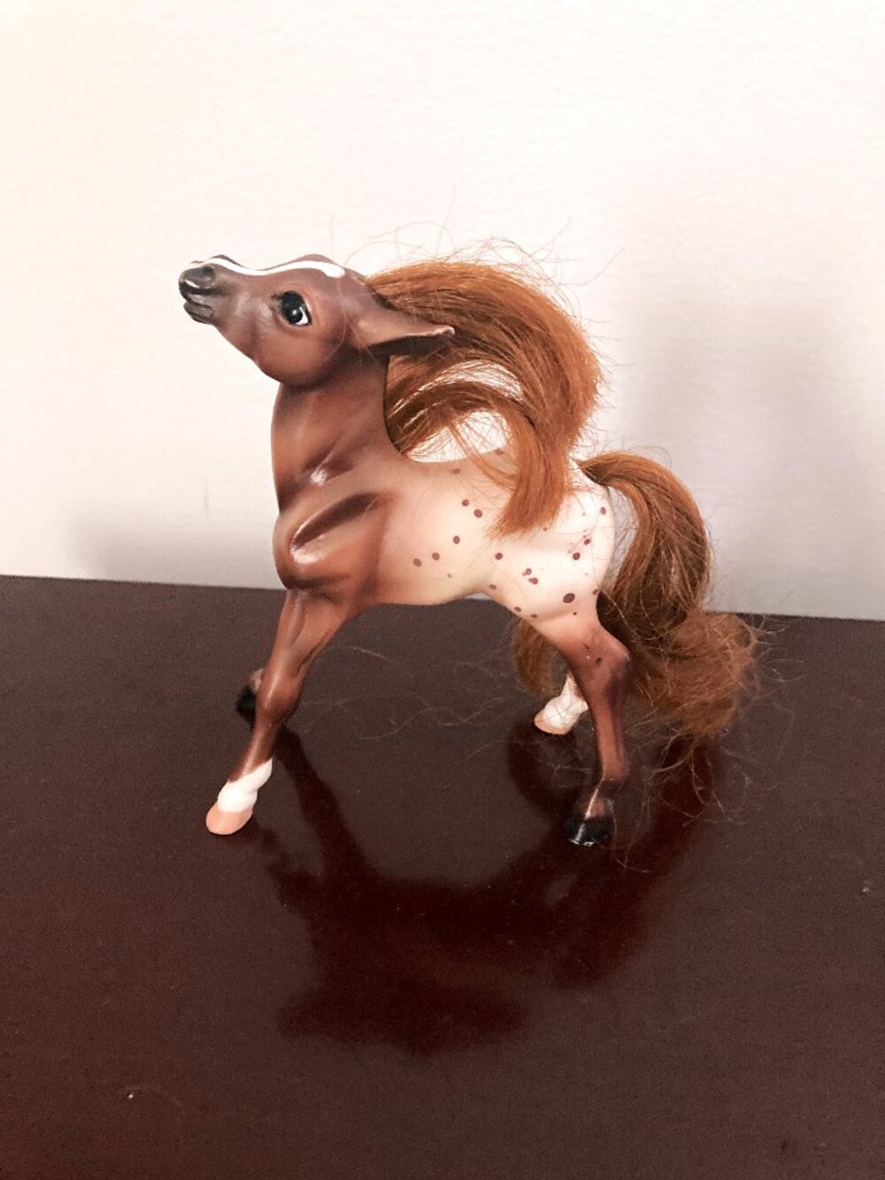 Vintage Collectible Breyer's Pony Horse (Brown and White) 5 inches Tall